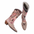 Roberto Cavalli suede flower print cowboy boots 