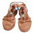 Kalogirou stone embellished suede wedge sandals