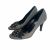Danos canvas checked pumps with crystal embellished flower