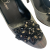 Danos canvas checked pumps with crystal embellished flower