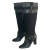 Replay Diane leather & fabric knee boots 