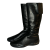 Prada Linea Rossa Black Sport leather knee high boots