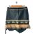 Vitsio leather velvet and fur trimmed mini skirt