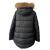 Unbranded hooded puffer jacket with adjustable real fur trimming