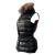 Malvin hooded puffer vest with adjustable real fur trimming