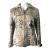 Basler animal print zip front silk jacket with matching top