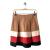 Zara Basic color block pleated skirt