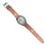 Folli Follie steel chronograph with leather watchband