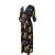 Pin Up maxi floral wrap dress