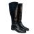 Shoe Art leather knee flat boots