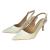 Migato technical leather slingback pumps