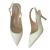 Migato technical leather slingback pumps