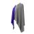 Slater Zorn color block 100% cashmere poncho