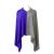 Slater Zorn color block 100% cashmere poncho