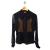 Taifun semi sheer shirt with applique wool details