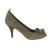 Ash suede peep toe pumps
