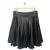 Ebene leather pleated skirt