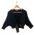 Angelo Marani knit wrap cardigan with silk knot 