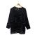 Enrico semi sheer animal print velvet blouse with matching top 