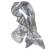 Gucci fine 100% silk scarf with chain print 