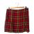 Polo Ralph Lauren 100% silk plaid wrap skirt