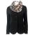 Unbranded knit flower print loop scarf 