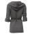 Massimo Dutti wool blend hooded cardigan with leather belt