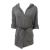 Massimo Dutti wool blend hooded cardigan with leather belt