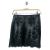 Morgan mini lace & eco leather skirt