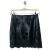 Morgan mini lace & eco leather skirt