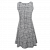 Paci S.r.l. A-Line bi-bolour cotton dress