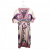 Vicolo printed silk V-neck empire waist mini dress