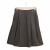 Machka velvet A-line pleated skirt 