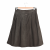 Machka velvet A-line pleated skirt 