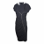 MAX&Co fitted zipped front draped dress 