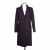 Leon & Harper tailored single breasted wool blend coat with epaulets