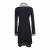 Beate Heymann turtleneck loose fit fluid dress with jacquard details 