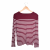 Massimo Dutti striped embellished knit top 