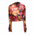 Unbranded sheer floral silk wrap blouse