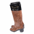 Borbonese rubber wellington boots with Bourbon pattern